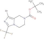 tert-Butyl 1-bromo-3-(trifluoromethyl)-5H,6H,7H,8H-imidazo[1,5-a]pyrazine-7-carboxylate