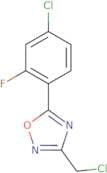 5-(4-Chloro-2-fluorophenyl)-3-(chloromethyl)-1,2,4-oxadiazole