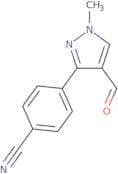 4-(4-Formyl-1-methyl-1H-pyrazol-3-yl)benzonitrile