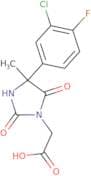 2-[4-(3-Chloro-4-fluorophenyl)-4-methyl-2,5-dioxoimidazolidin-1-yl]acetic acid