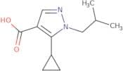 5-Cyclopropyl-1-(2-methylpropyl)-1H-pyrazole-4-carboxylic acid