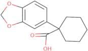1-(1,3-Dioxaindan-5-yl)cyclohexane-1-carboxylic acid