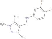 3,4-Difluoro-N-[(trimethyl-1H-pyrazol-4-yl)methyl]aniline