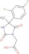 2-[4-(2,4-Difluorophenyl)-4-methyl-2,5-dioxoimidazolidin-1-yl]acetic acid