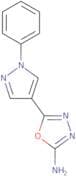5-(1-Phenyl-1H-pyrazol-4-yl)-1,3,4-oxadiazol-2-amine