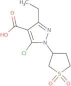 5-chloro-1-(1,1-dioxothiolan-3-yl)-3-ethylpyrazole-4-carboxylic acid