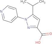 5-(Propan-2-yl)-1-(pyridin-4-yl)-1H-pyrazole-3-carboxylic acid