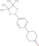 1-(5-(4,4,5,5-Tetramethyl-1,3,2-dioxaborolan-2-yl)pyrimidin-2-yl)piperidin-4-one