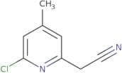 2-(6-Chloro-4-methylpyridin-2-yl)acetonitrile
