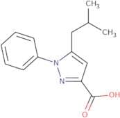5-(2-Methylpropyl)-1-phenyl-1H-pyrazole-3-carboxylic acid