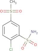 2-Chloro-5-methanesulfonylbenzene-1-sulfonamide