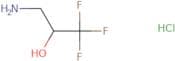 3-Amino-1,1,1-trifluoropropan-2-ol hydrochloride