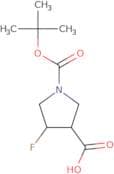 rac-(3R,4R)-1-[(tert-Butoxy)carbonyl]-4-fluoropyrrolidine-3-carboxylic acid