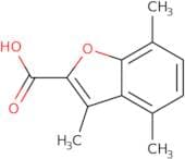 3,4,7-Trimethyl-1-benzofuran-2-carboxylic acid
