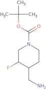tert-butyl 4-(Aminomethyl)-3-fluoropiperidine-1-carboxylate