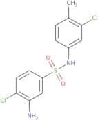 3-Amino-4-chloro-N-(3-chloro-4-methylphenyl)benzene-1-sulfonamide