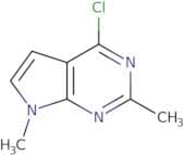 4-Chloro-2,7-dimethyl-7H-pyrrolo[2,3-d]pyrimidine