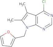 4-Chloro-7-(furan-2-ylmethyl)-5,6-dimethyl-7H-pyrrolo[2,3-d]pyrimidine