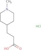 3-(1-Methylpiperidin-4-yl)propanoic acid hydrochloride