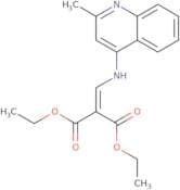 diethyl 2-(((2-methyl-4-quinolyl)amino)methylene)propane-1,3-dioate