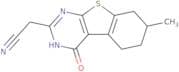 2-(7-Methyl-4-oxo-3,4,5,6,7,8-hexahydrobenzo[4,5]thieno[2,3-d]pyrimidin-2-yl)acetonitrile
