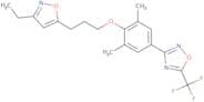 3-{4-[3-(3-Ethyl-1,2-oxazol-5-yl)propoxy]-3,5-dimethylphenyl}-5-(trifluoromethyl)-1,2,4-oxadiazole