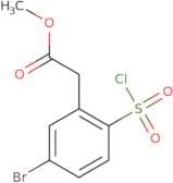 Methyl 2-[5-bromo-2-(chlorosulfonyl)phenyl]acetate