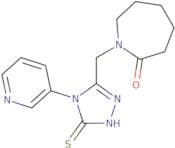 1-{[4-(Pyridin-3-yl)-5-sulfanyl-4H-1,2,4-triazol-3-yl]methyl}azepan-2-one