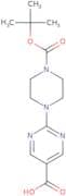 2-{4-[(tert-Butoxy)carbonyl]piperazin-1-yl}pyrimidine-5-carboxylic acid
