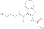 2-(2-Chloroacetamido)-N-(2-methoxyethyl)-4,5,6,7-tetrahydro-1-benzothiophene-3-carboxamide