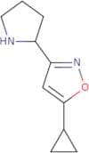 5-Cyclopropyl-3-(pyrrolidin-2-yl)-1,2-oxazole