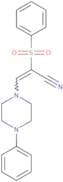 3-(4-phenylpiperazinyl)-2-(phenylsulfonyl)prop-2-enenitrile