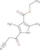 Ethyl 5-(2-cyanoacetyl)-2,4-dimethyl-1H-pyrrole-3-carboxylate