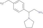 2-(4-Ethylphenyl)-2-(pyrrolidin-1-yl)ethan-1-amine