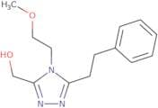 [4-(2-Methoxyethyl)-5-(2-phenylethyl)-4H-1,2,4-triazol-3-yl]methanol