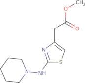 Methyl 2-{2-[(piperidin-1-yl)amino]-1,3-thiazol-4-yl}acetate