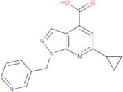 6-Cyclopropyl-1-[(pyridin-3-yl)methyl]-1H-pyrazolo[3,4-b]pyridine-4-carboxylic acid