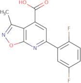 6-(2,5-Difluorophenyl)-3-methyl-[1,2]oxazolo[5,4-b]pyridine-4-carboxylic acid