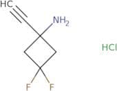 1-Ethynyl-3,3-difluorocyclobutan-1-amine hydrochloride