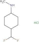 4-(Difluoromethyl)-N-methylcyclohexan-1-amine hydrochloride