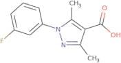 1-(3-Fluorophenyl)-3,5-dimethyl-1H-pyrazole-4-carboxylic acid