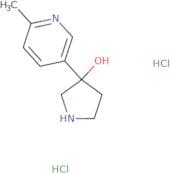 3-(6-Methylpyridin-3-yl)pyrrolidin-3-ol dihydrochloride