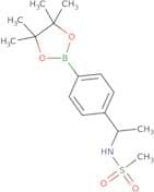 N-[(1S)-1-[4-(Tetramethyl-1,3,2-dioxaborolan-2-yl)phenyl]ethyl]methanesulfonamide