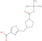 2-({1-[(tert-Butoxy)carbonyl]pyrrolidin-3-yl}methyl)-1,3-thiazole-4-carboxylic acid