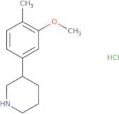 3-(3-Methoxy-4-methylphenyl)piperidine hydrochloride