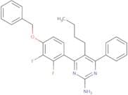 5-Butyl-4-[2,3-difluoro-4-(phenylmethoxy)phenyl]-6-phenyl-2-pyrimidinamine