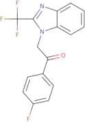 1-(4-Fluorophenyl)-2-[2-(trifluoromethyl)-1H-1,3-benzimidazol-1-yl]-1-ethanone