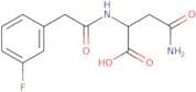 3-Carbamoyl-2-[2-(3-fluorophenyl)acetamido]propanoic acid