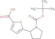 5-{1-[(tert-Butoxy)carbonyl]pyrrolidin-2-yl}thiophene-2-carboxylic acid