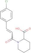 1-[3-(4-Chlorophenyl)prop-2-enoyl]piperidine-2-carboxylic acid
